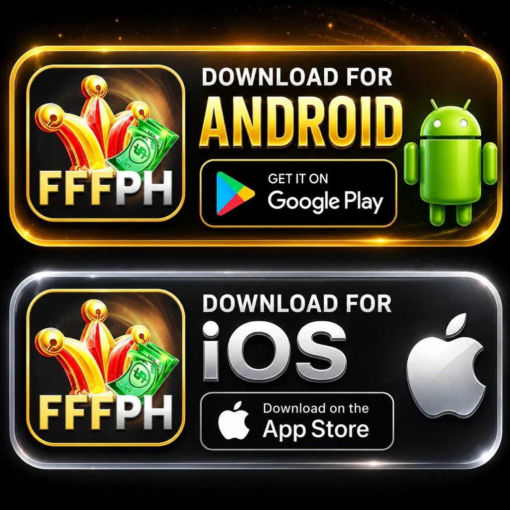 FFFPH APP Official mobile gaming hub banner highlighting secure Android APK download and optimized iOS provisioning setup for verified gameplay.